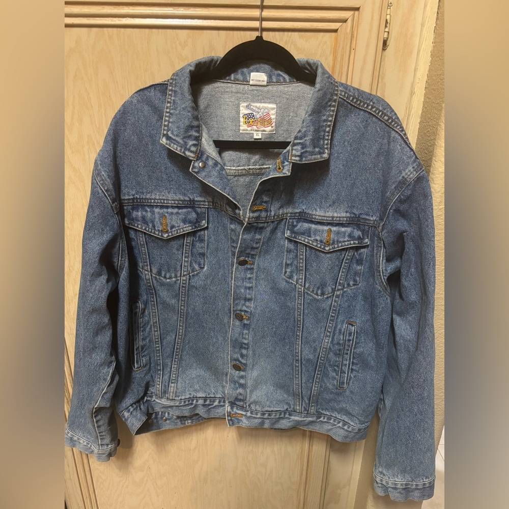Vintage Excelled Jean‎ Jacket XL Men’s Denim Trucker 90s Ranch Western Cowboy